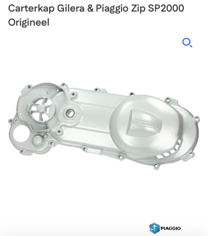 Piaggio Zip Sp 2000 Carterkap Nieuw NOS, Ophalen of Verzenden, Nieuw, Piaggio