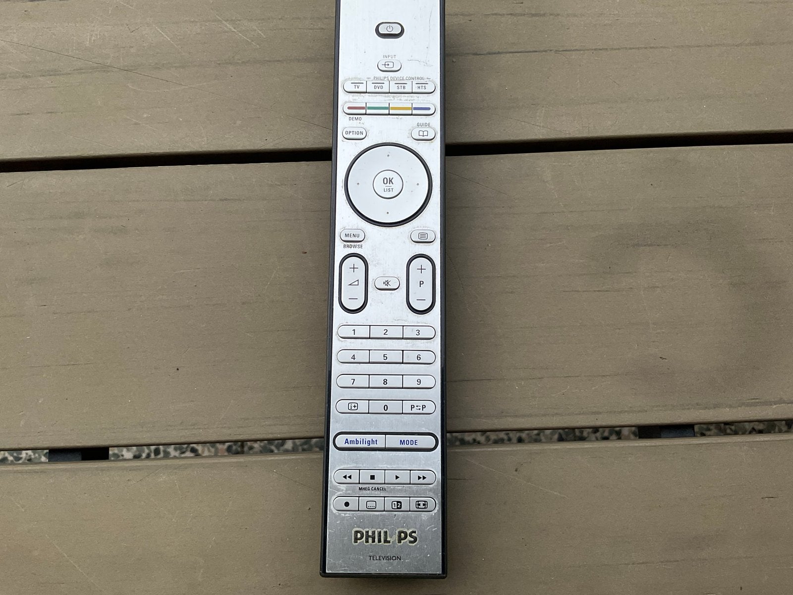 Philips afstandsbediening voor televisie - Ambilight, Ophalen of Verzenden, Zo goed als nieuw, Origineel, Tv