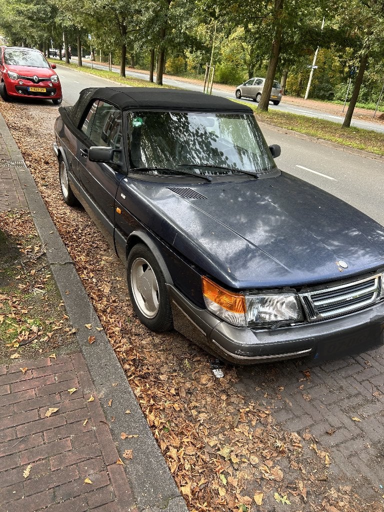 Saab 900 Classic Aero 1992, Auto's, Voorwielaandrijving, Zwart, 1200 kg, Cabriolet