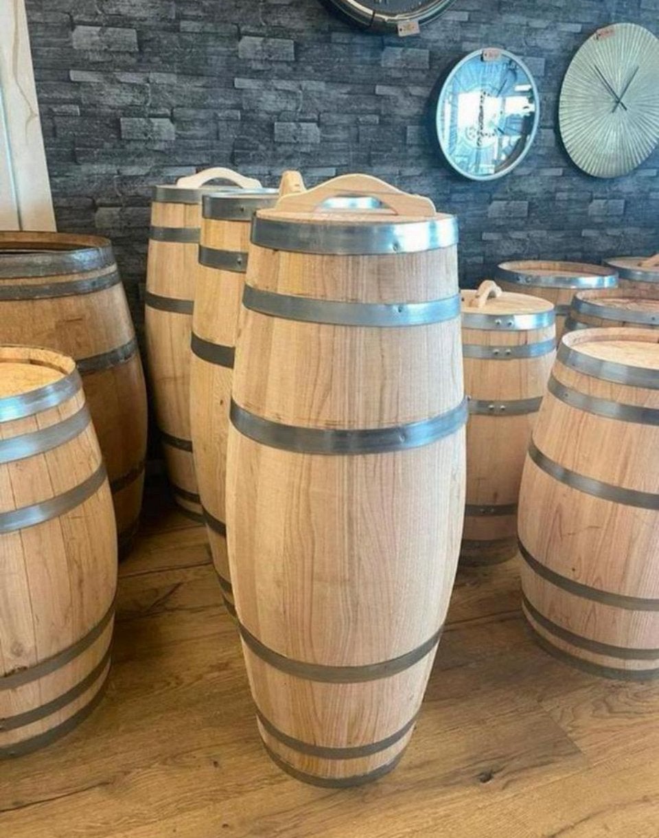 Houten regenton / lange smalle regenton van 150 liter, 150 liter of meer, Ophalen of Verzenden, Bb, Bb