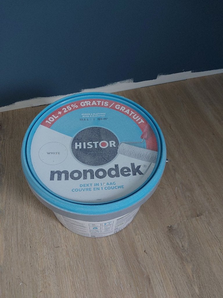 Histor monodek 12,5 liter, wit, Ophalen, Wit, Nieuw, Verf