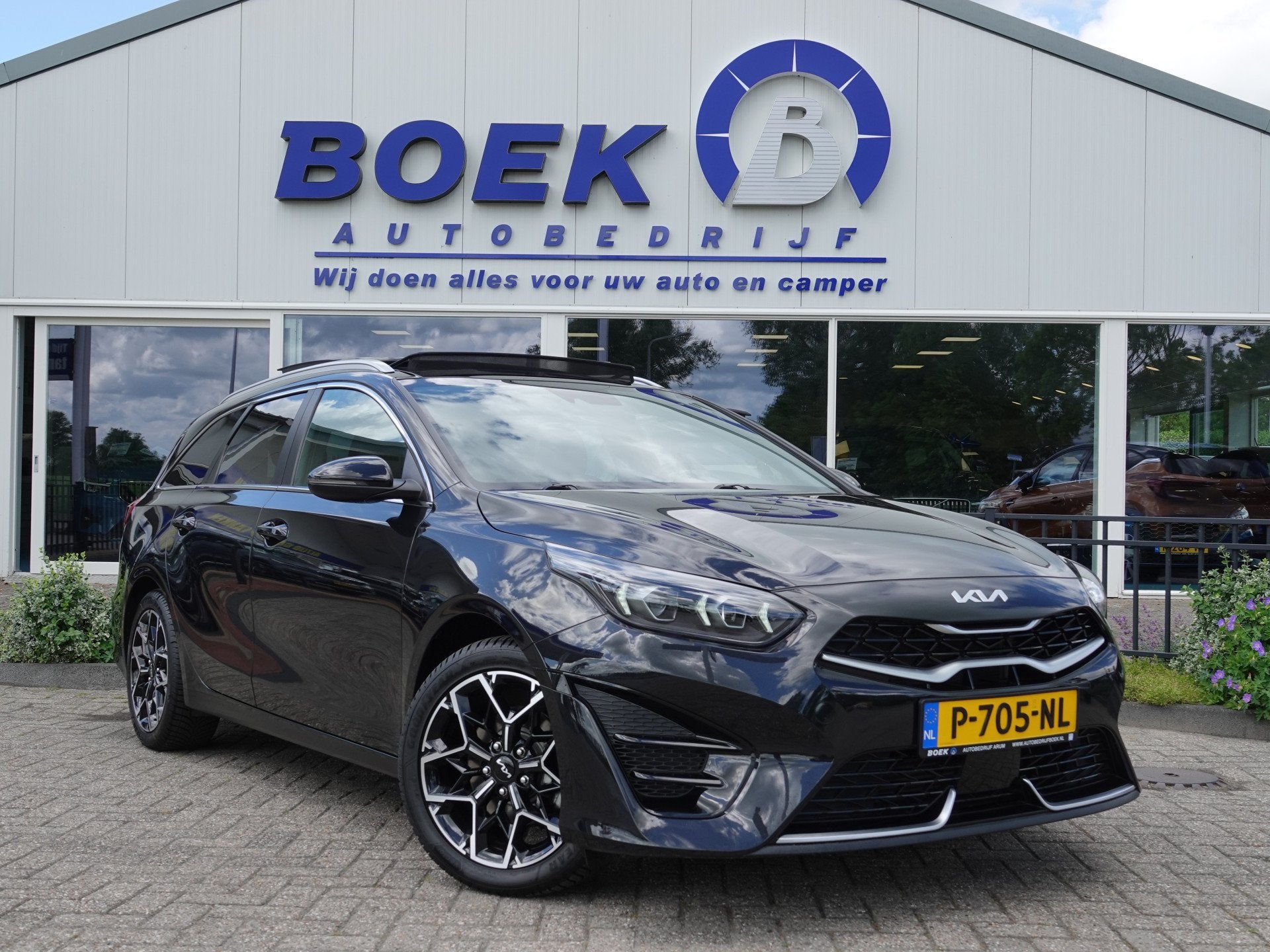 Kia Ceed Sportswagon 1.0 T-GDi GT-Line PANO | H-LEER | ECC |, Voorwielaandrijving, Gebruikt, Euro 6, Zwart
