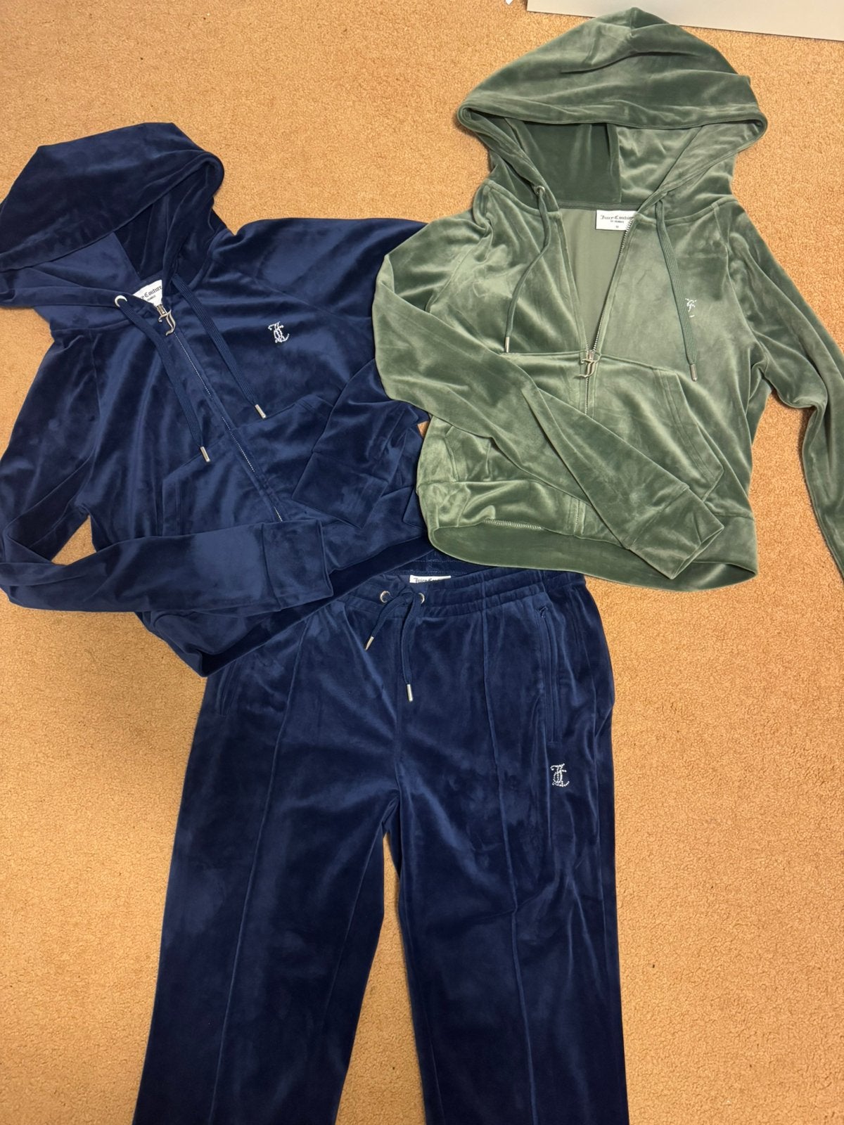 Juicy pak plus vest, Ophalen of Verzenden, Zo goed als nieuw, Maat 38/40 (M), Blauw