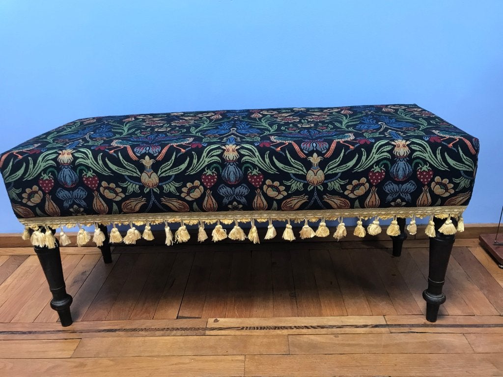 Leuk antiek bankje, window seat, 19e eeuw., Ophalen