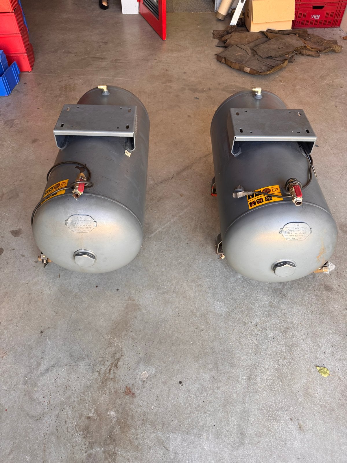 Air Krone Bottarini MP 7 compressor met 2 drukvaten, Doe-het-zelf en Verbouw, Ophalen of Verzenden