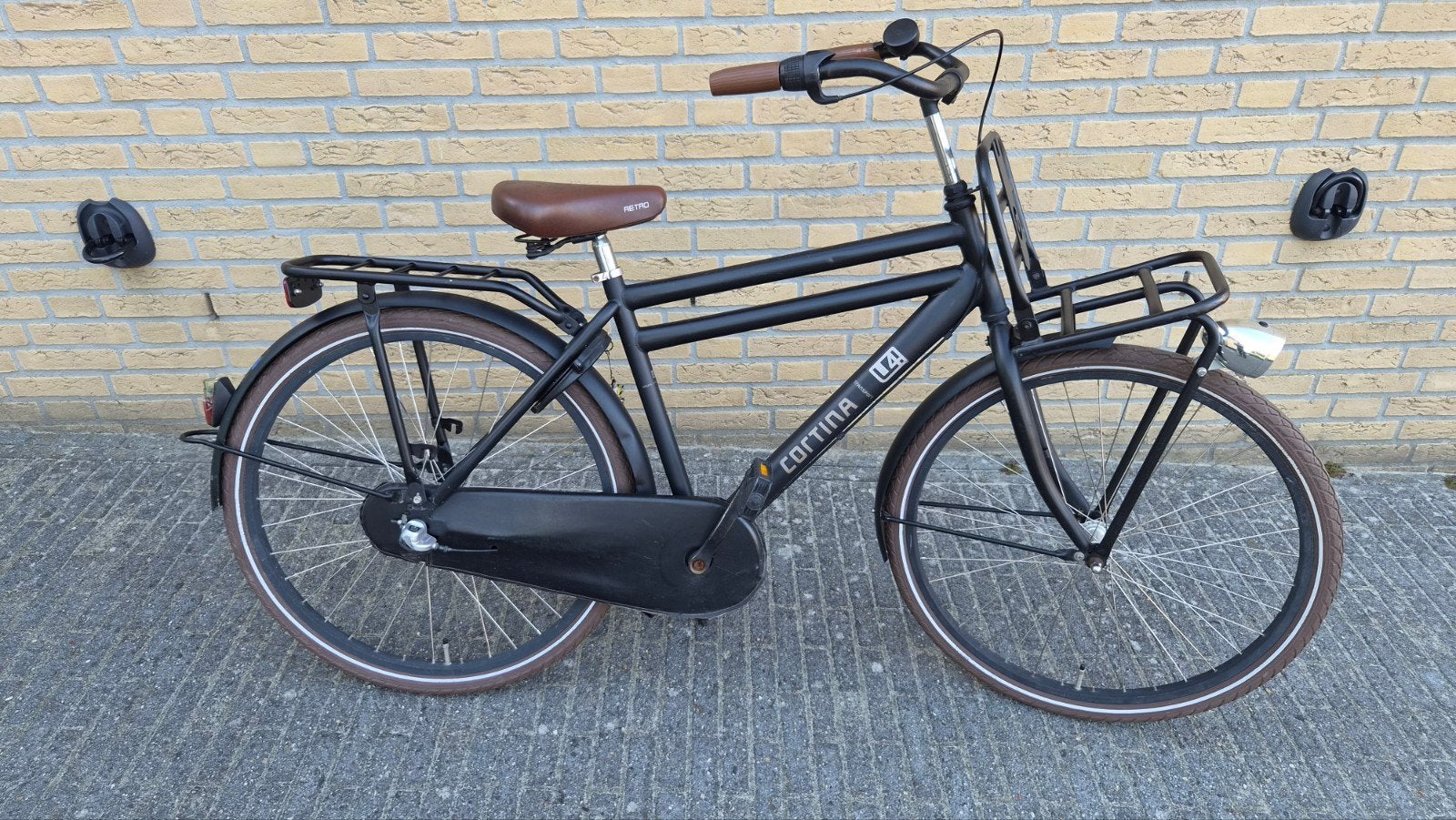 Cortina U4 Jongensfiets 26 inch, 3 versnellingen, Terugtraprem, Gebruikt, Cortina U4 transportfiets, Versnellingen