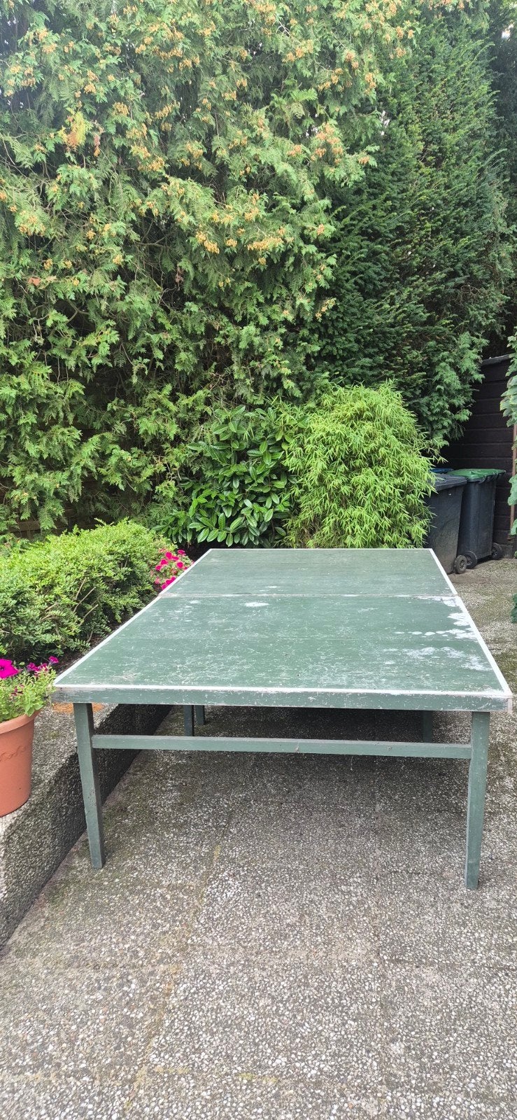 Tafeltennistafel / pingpongtafel – 2 losse delen, Sport en Fitness, Tafeltennis, Ophalen, Gebruikt, Tafel Indoor