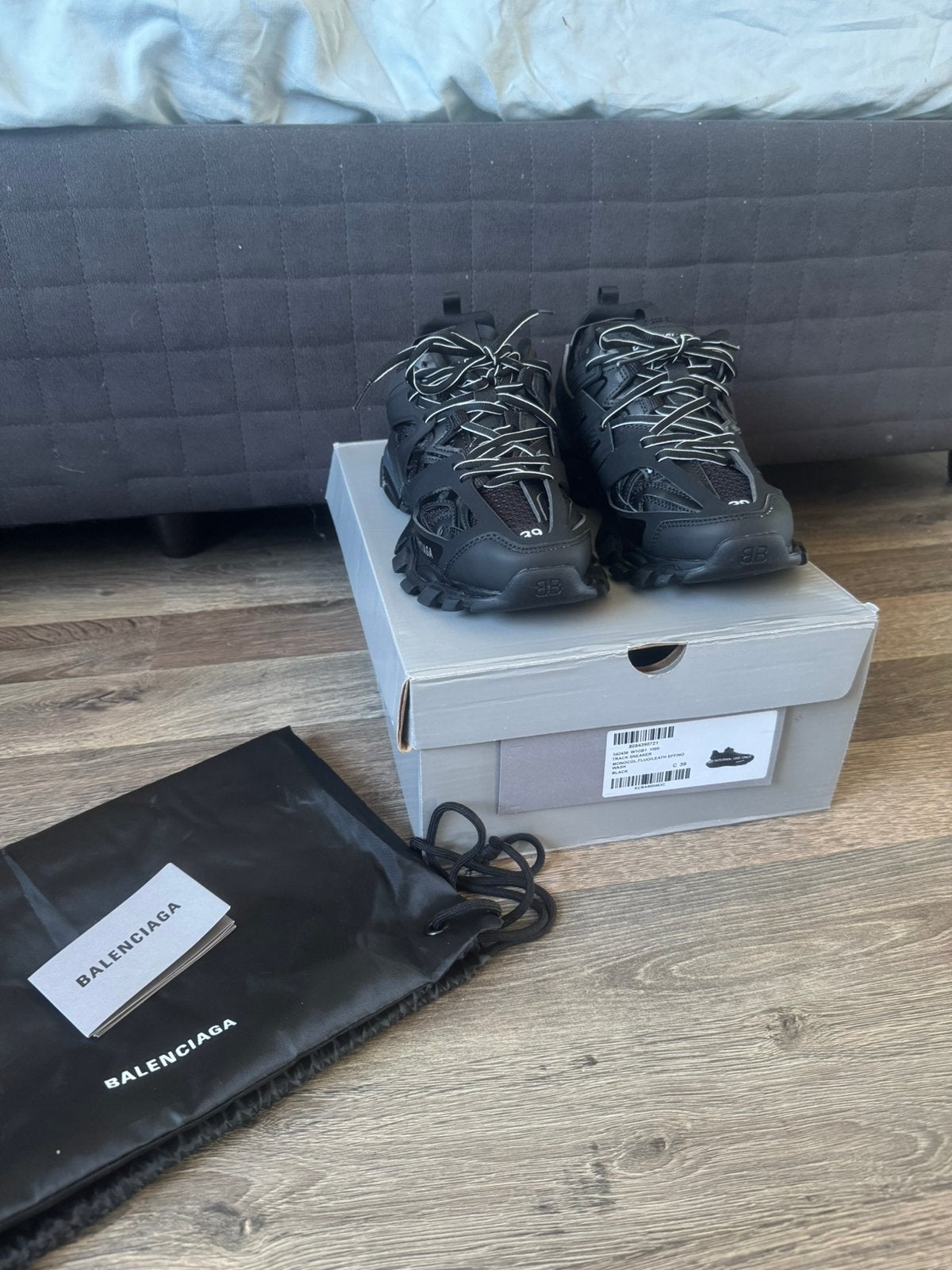 Sneakers: Balenciaga Track Sneaker Zwart, Zwart, Nieuw, Ophalen of Verzenden, Sneakers of Gympen