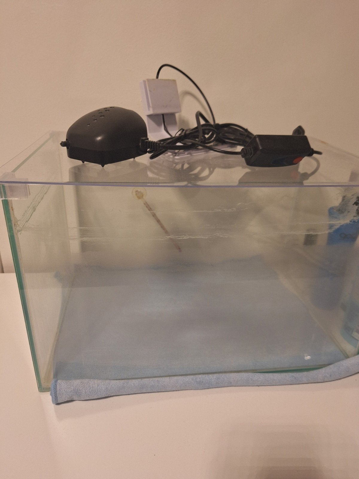Aquarium, Ophalen, Leeg aquarium