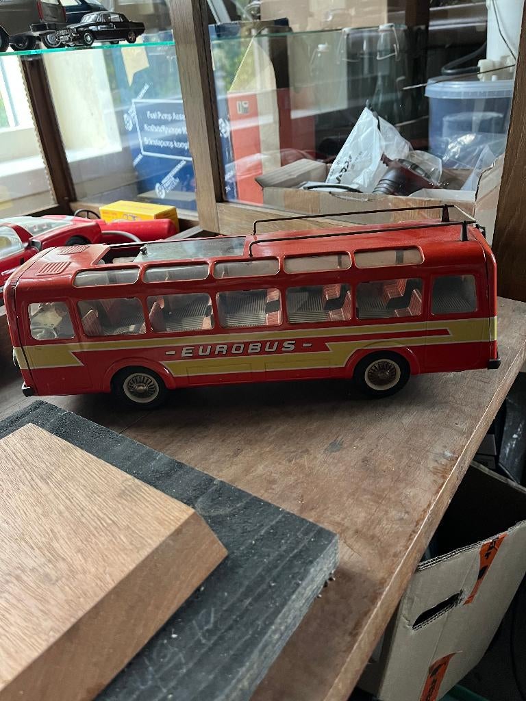Joustra Blik Eurobus, Antiek en Kunst, Antiek | Speelgoed, Ophalen of Verzenden