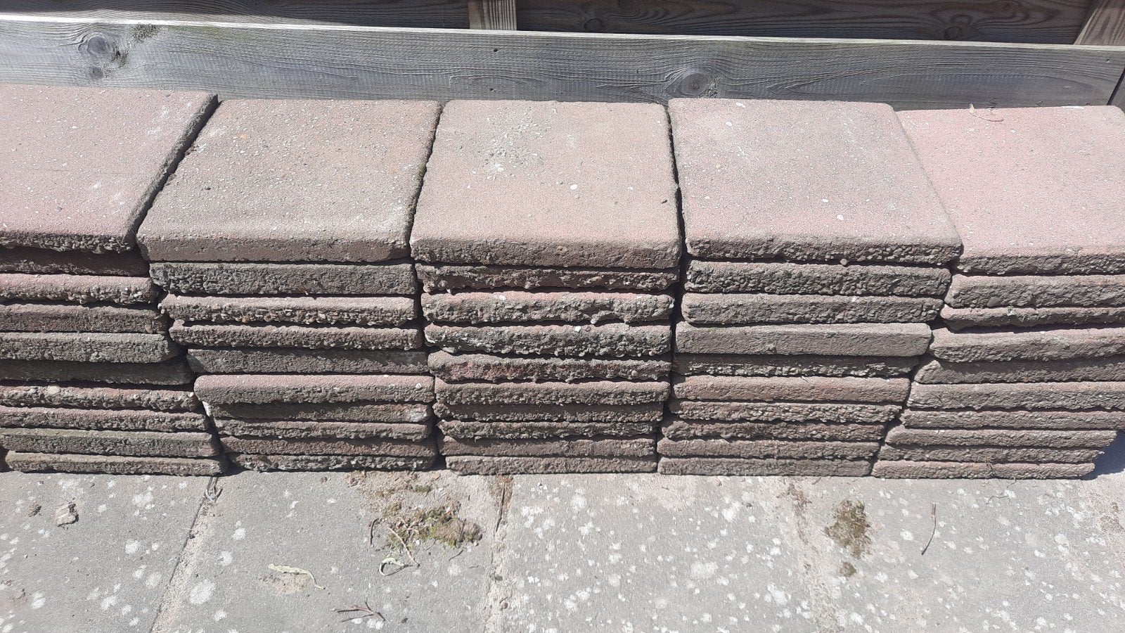 Gebruikte terrastegels, 70 stuks ongeveer 30x30, Ophalen, Gebruikt, 10 m² of meer, Beton