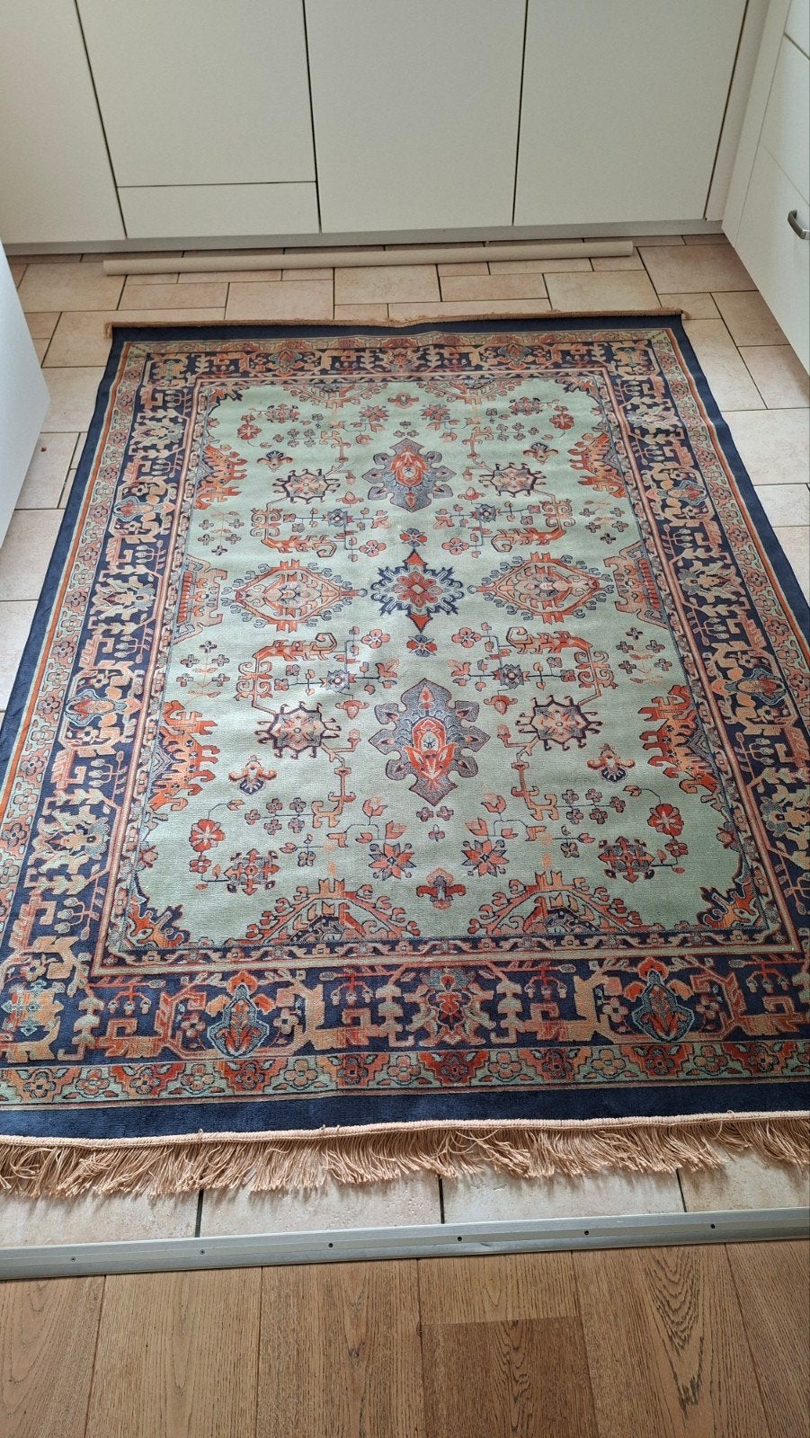 NIEUW Perzisch Oosters tapijt motief, 150 tot 200 cm, 200 cm of meer, Zo goed als nieuw, Blauw