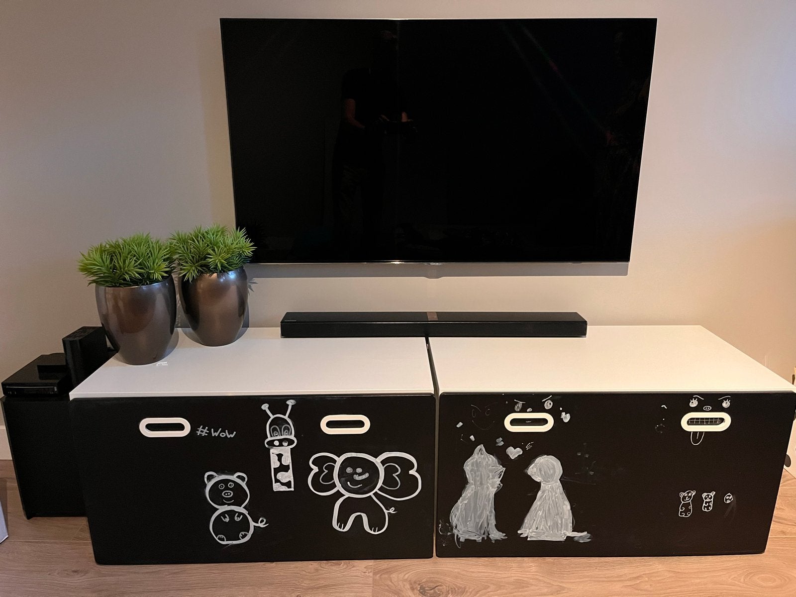 IKEA Trofast opbergkast met lades (zwart/wit), Ophalen, Gebruikt, Jongen of Meisje