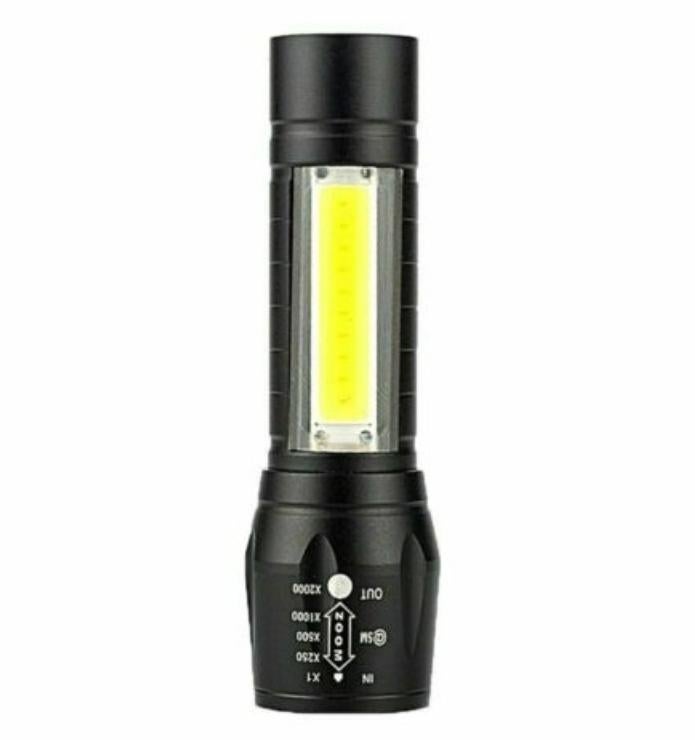 LED Zaklamp / Looplamp Waterdicht SOS functie USB Oplaadbaar, Ophalen of Verzenden, Nieuw, Accu