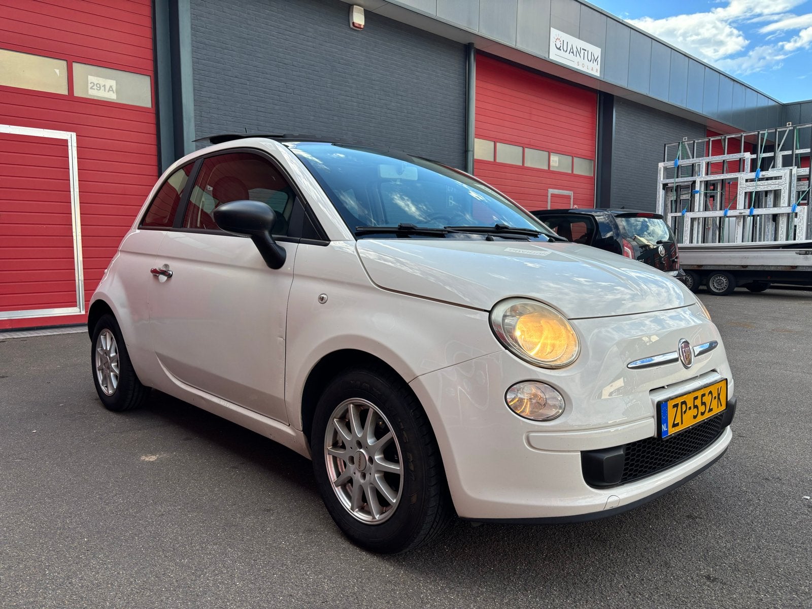 Fiat 500 1.2 C 2009 Wit/Dakje/Leer/Airco/Nieuw Koppeling, Auto's, Voorwielaandrijving, 4 cilinders, 840 kg, Wit