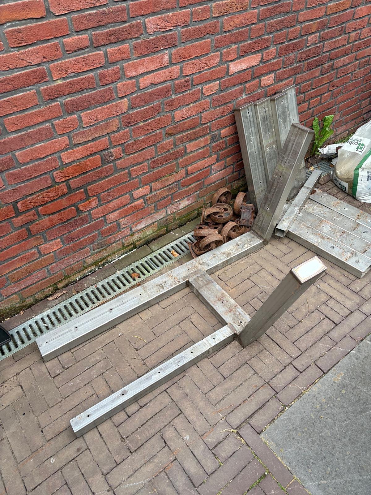 Rvs frame kokers, Ophalen, Gebruikt, Overige metalen