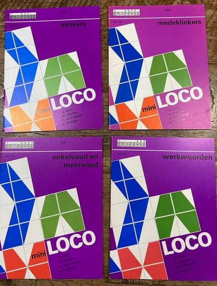 mini loco (mede) klinkers, enkel en meervoud, werkwoorden,4x, Ophalen of Verzenden, Nieuw, Taal en Lezen