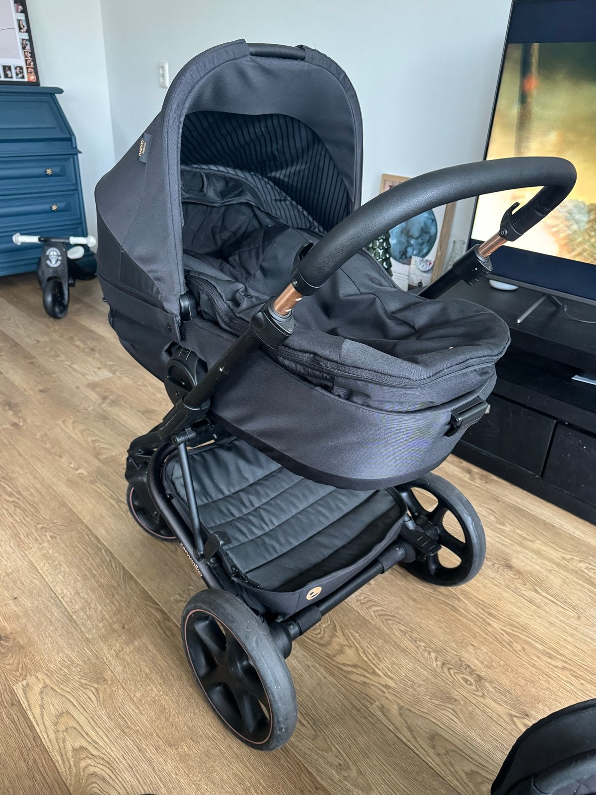 Easywalker Harvey 3 Premium Rose Gold Combiwagen, Gebruikt, Combiwagen, Met reiswieg, Ophalen