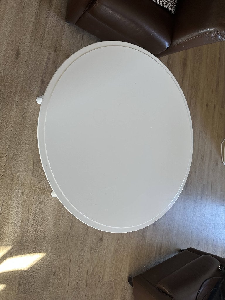 White round coffee table (IKEA Kragsta) - 90cm, Ophalen, Gebruikt, 50 tot 100 cm, 100 tot 150 cm