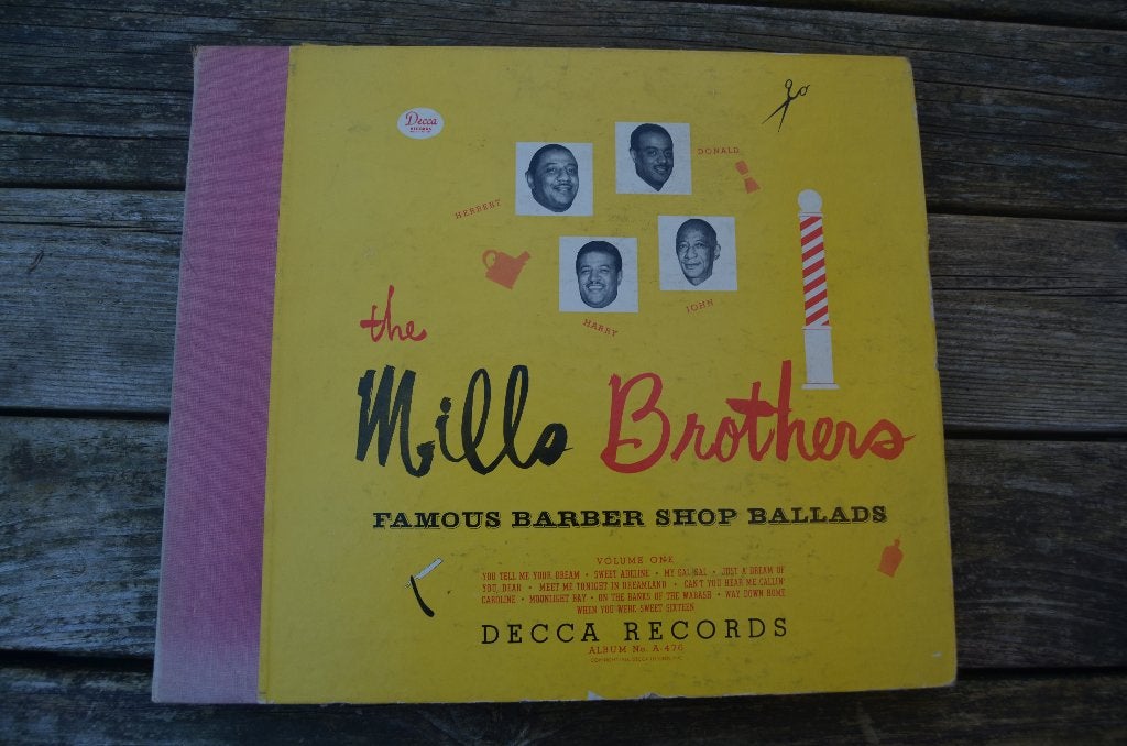 Mills Brothers Radio Album - Barber Shop ballads 1941, Gebruikt, 10 inch, Ophalen of Verzenden, Overige typen