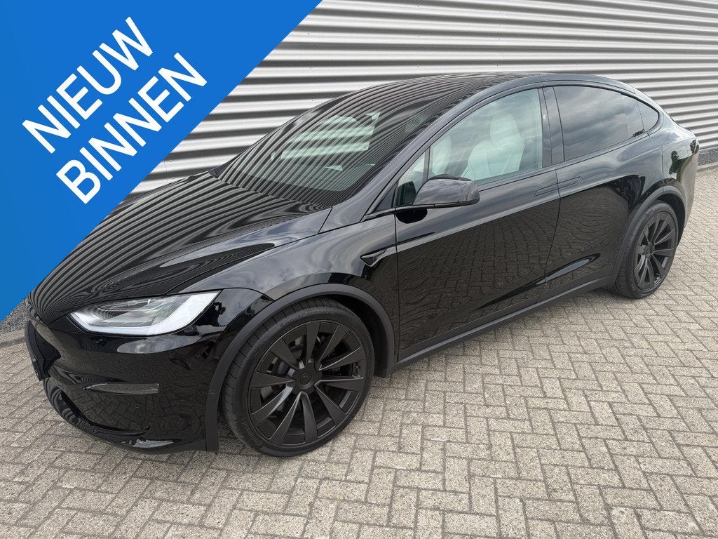 Tesla Model X Plaid AWD 6p. 100kWh 1020 PK BTW Yoke FSD Trek, Auto's, Tesla, Automaat, Gebruikt, 100 kWh, Zwart