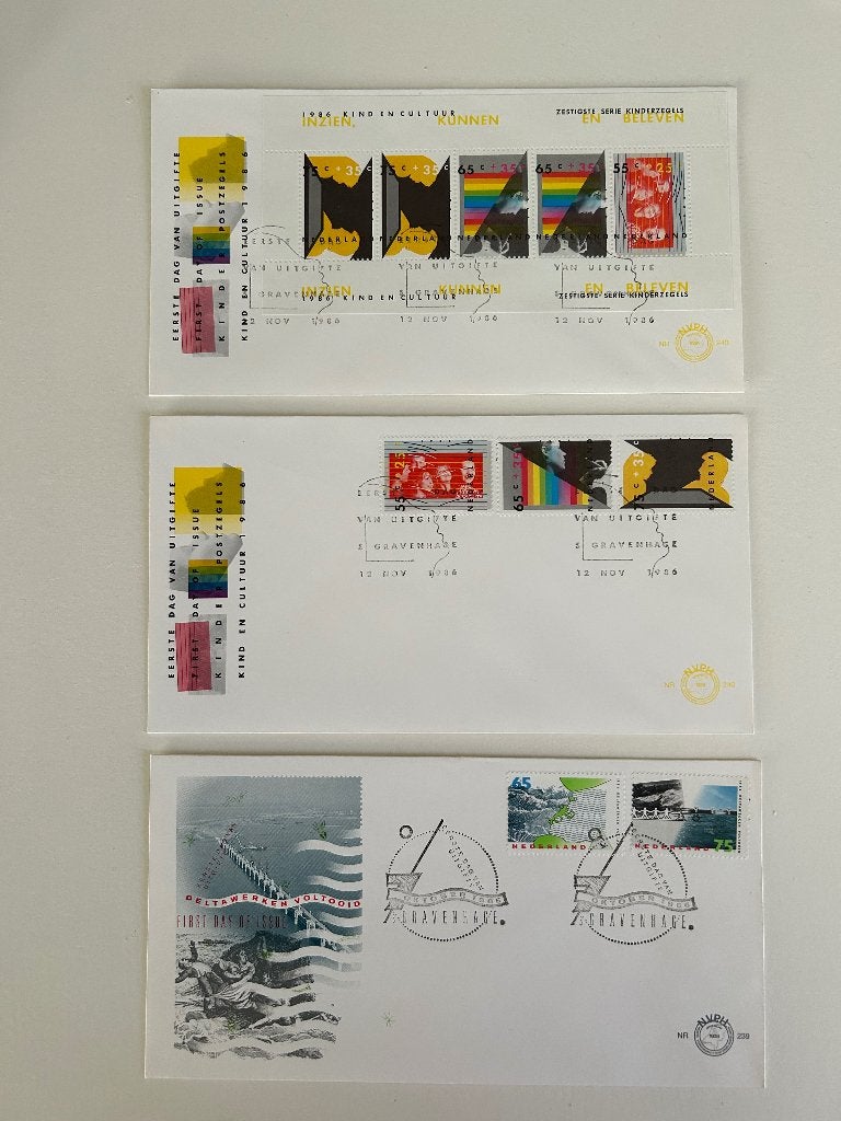 Eerste dag enveloppen, Ophalen of Verzenden, Nederland