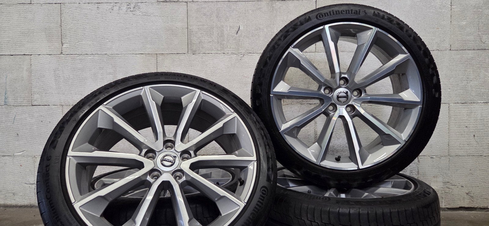 19" Volvo V60 S60 V70 orig velgen Continental zomerbanden, Auto-onderdelen, Banden en Velgen, 19 inch, Gebruikt, Banden en Velgen