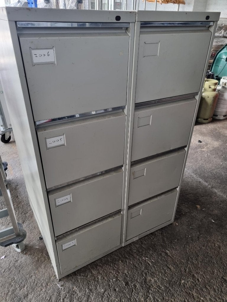 Te koop: 2 archief lade kasten., Huis en Inrichting, Ophalen, Gebruikt, 100 tot 150 cm, 50 tot 100 cm