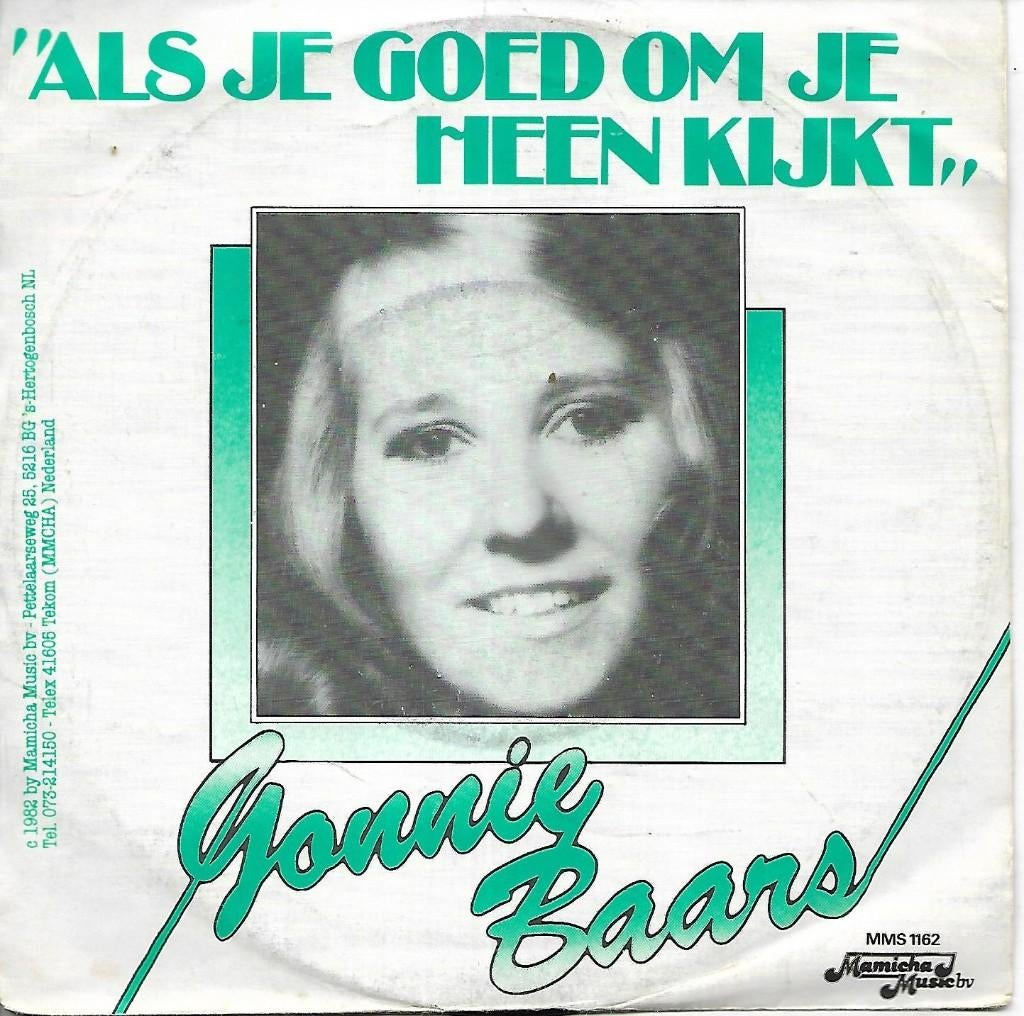 Gonnie Baars - Als je goed om je heen kijkt, Gebruikt, Ophalen of Verzenden, Nederlandstalig, Maxi-single