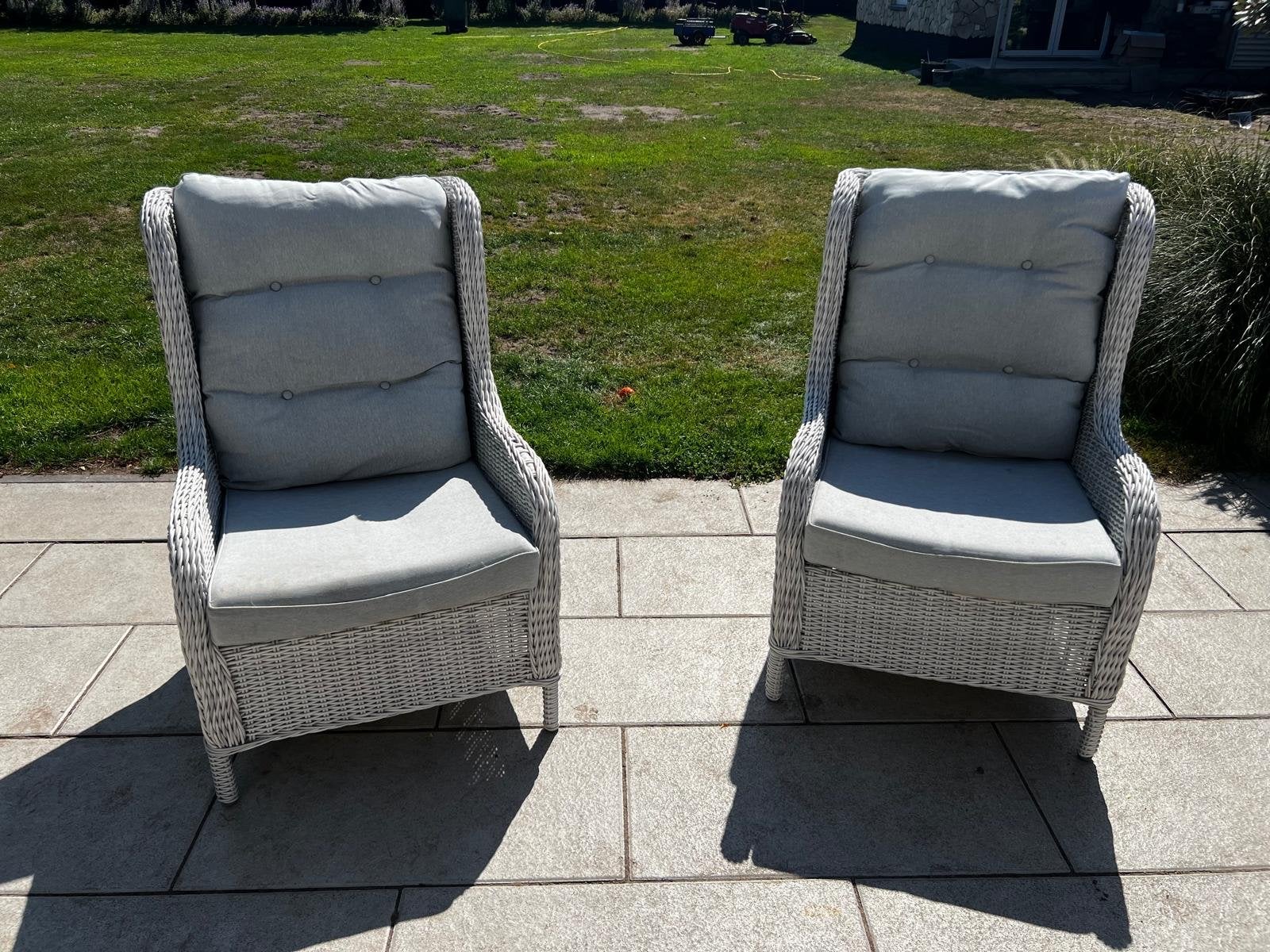 2 Intenso rieten stoelen van Kees Smit met kussens, Ophalen, Gebruikt, Overige materialen