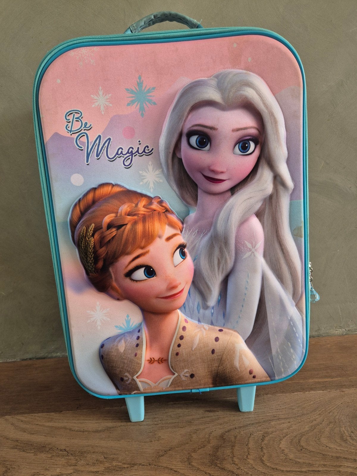 Disney Frozen Kinderkoffer met Wieltjess - Zo goed als nieu, Sieraden, Tassen en Uiterlijk, Ophalen, Uitschuifbare handgreep, Hard kunststof
