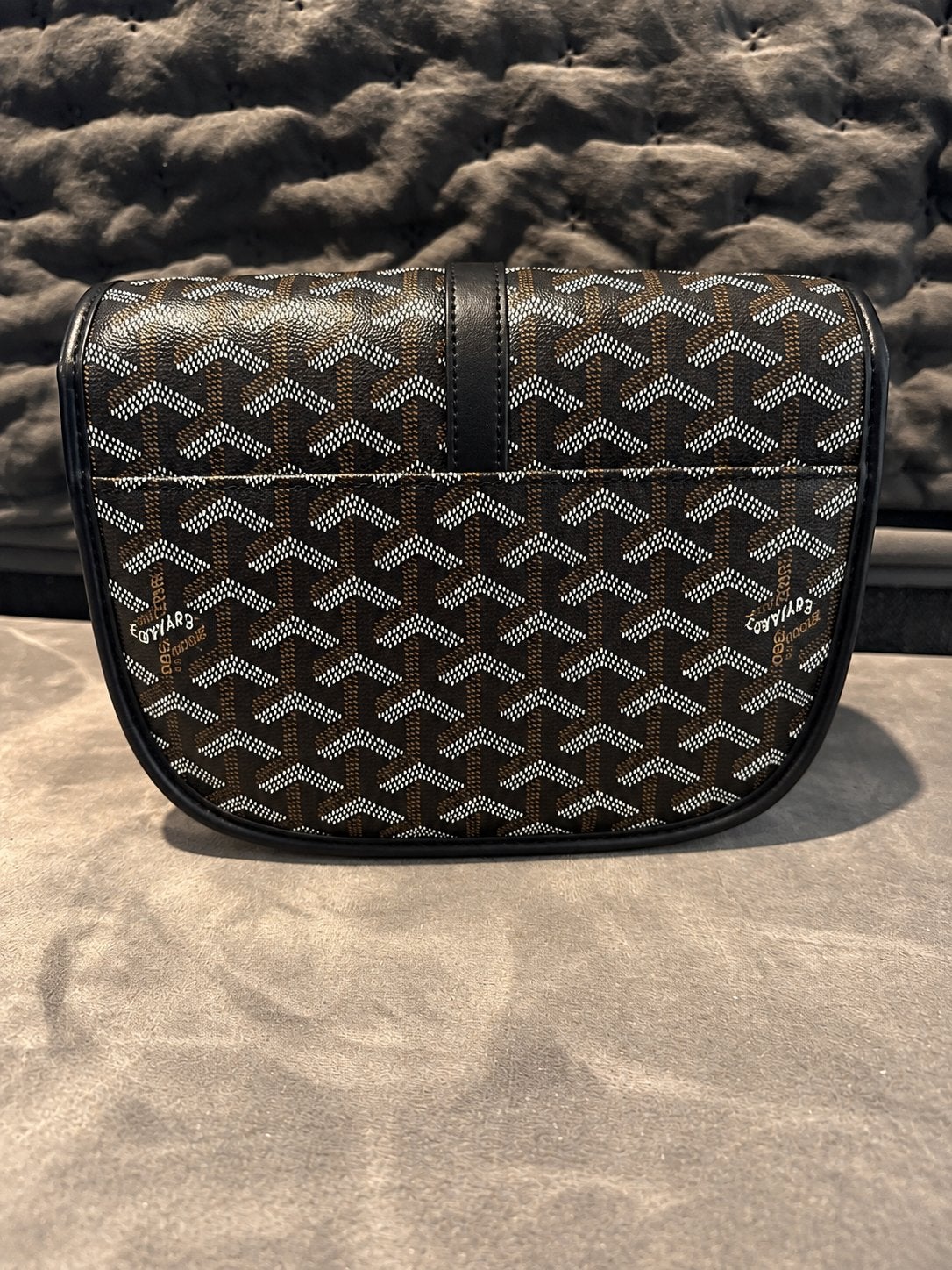 Goyard Belvédère MM Bag Schoudertasje Zwart/Bruin, Ophalen of Verzenden, Zo goed als nieuw, Zwart, Schoudertasje