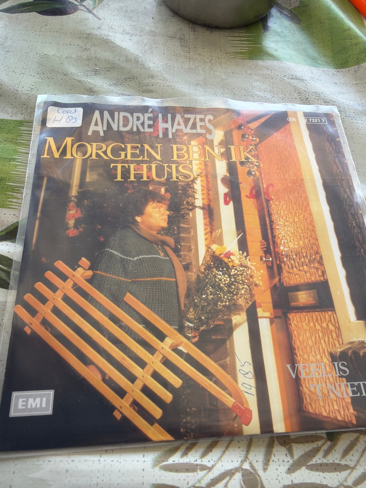 André Hazes - Morgen Ben Ik Thuis (Single 1985), Originele persing, Ophalen of Verzenden, Gebruikt, Nederlandstalig