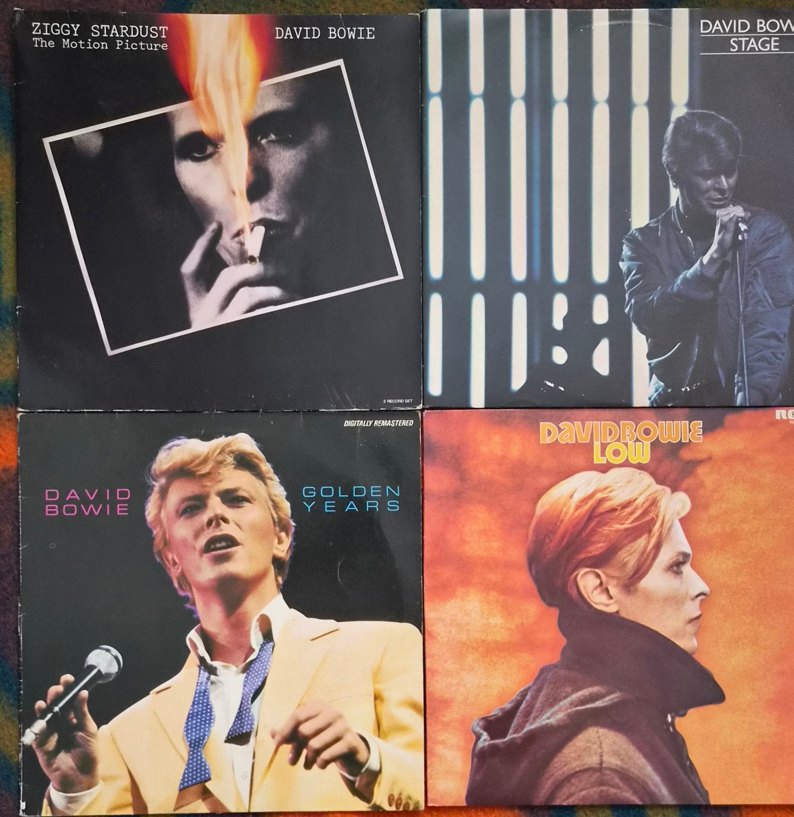David Bowie LP's: 5x vinyl, Cd's en Dvd's, Vinyl | Pop, Gebruikt, Rock, LP, Originele persing, 12 inch, Ophalen of Verzenden