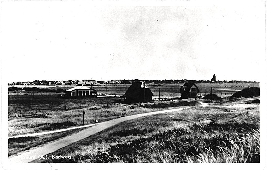 804631	Hollum	Badweg	1950	Gelopen met zegel