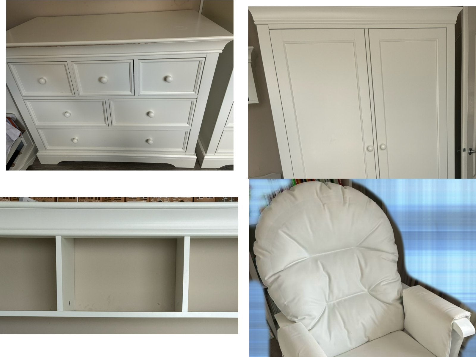 Baby kamer(commode, wandrek, linnenkast, schoomstoel), Ophalen, Gebruikt, Overige typen