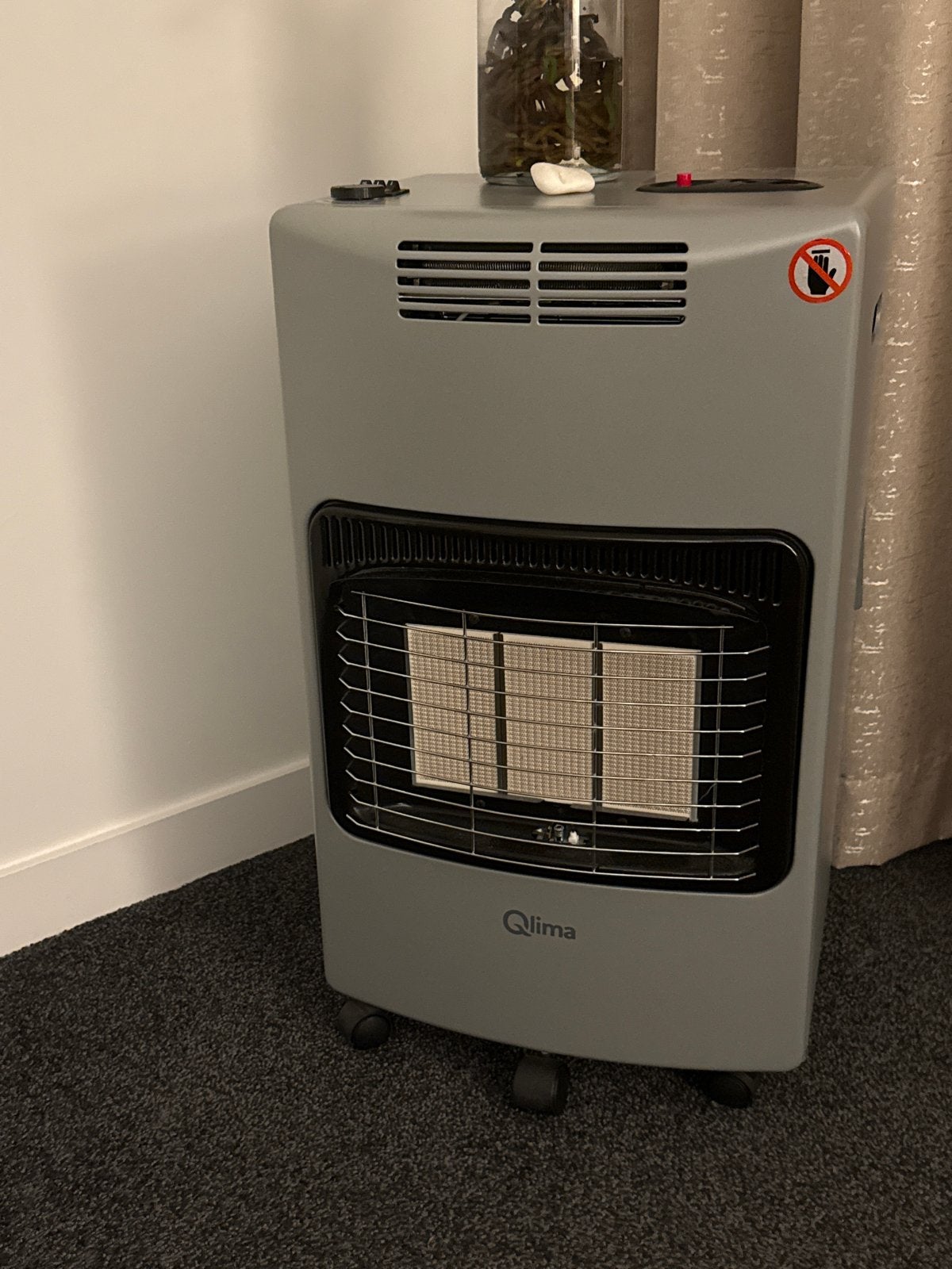 Qlima gaskachel - Zo goed als nieuw, Ophalen, Kachel, Minder dan 60 cm, Zo goed als nieuw