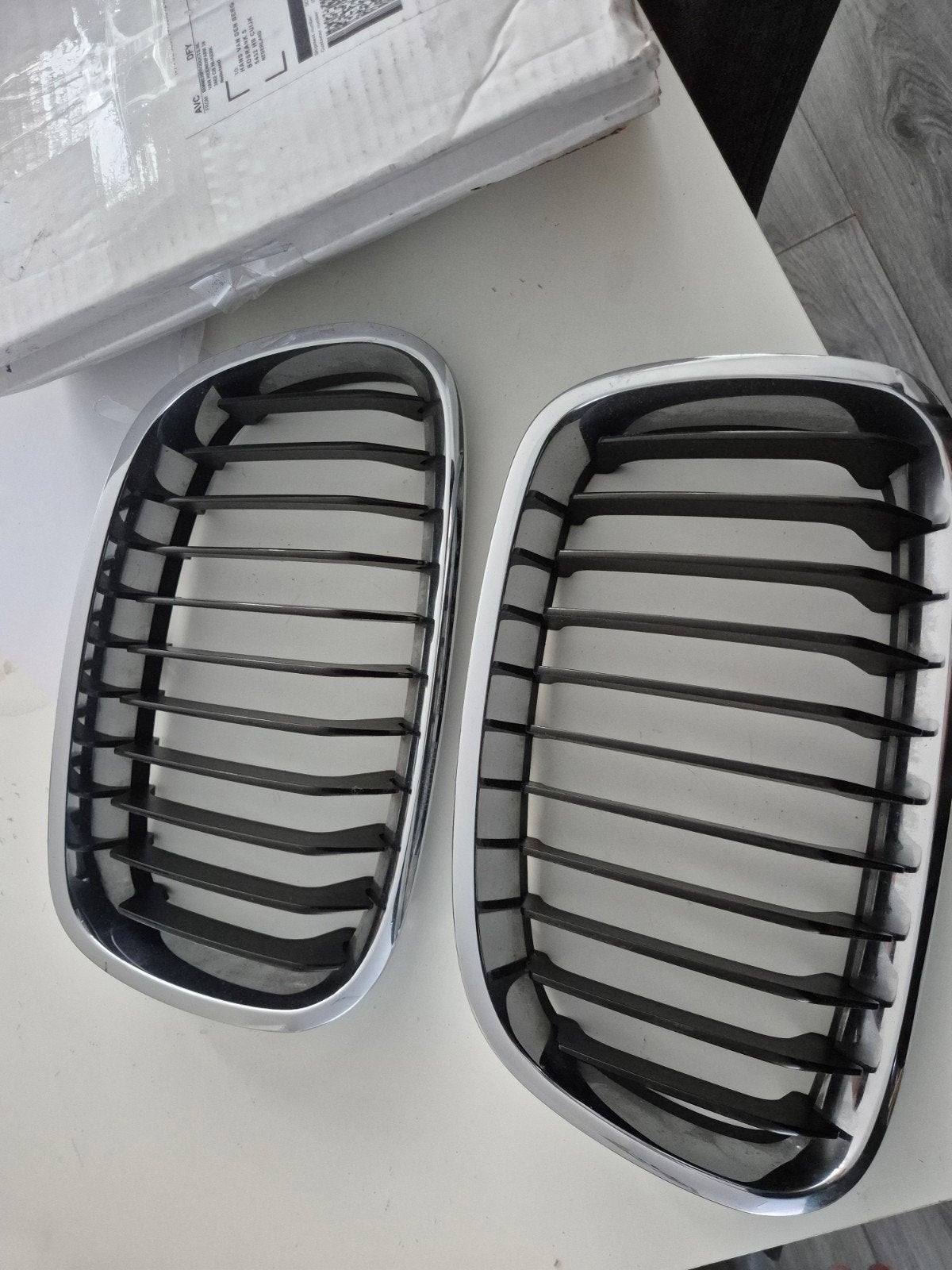 Nieuwe Nieren Grill voor BMW (Chroom/Zwart), Voor, Nieuw, Ophalen of Verzenden, Bumper