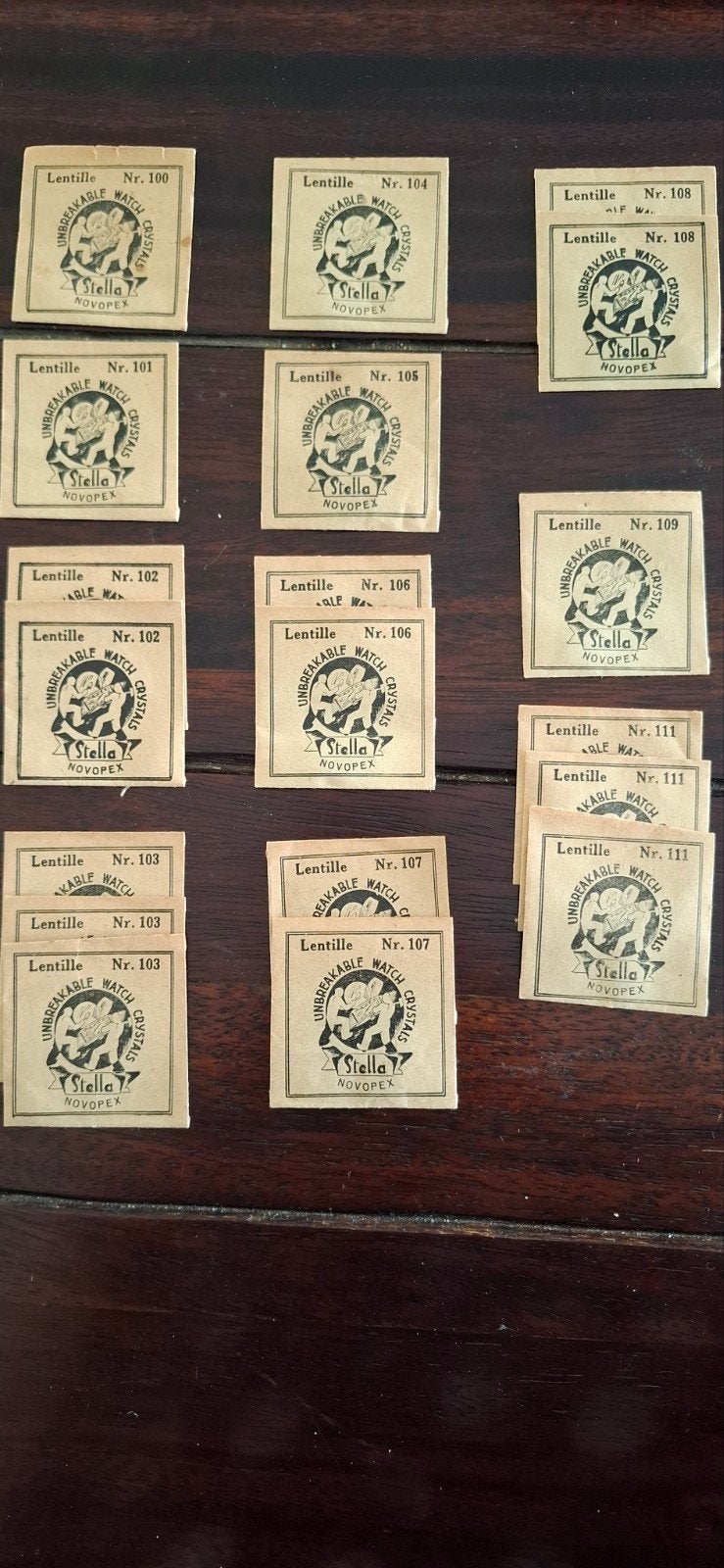 Lot vintage horlogeglazen Stella Novopex – Lentille NOS, Sieraden, Tassen en Uiterlijk, Ophalen of Verzenden, Staal, Overige merken