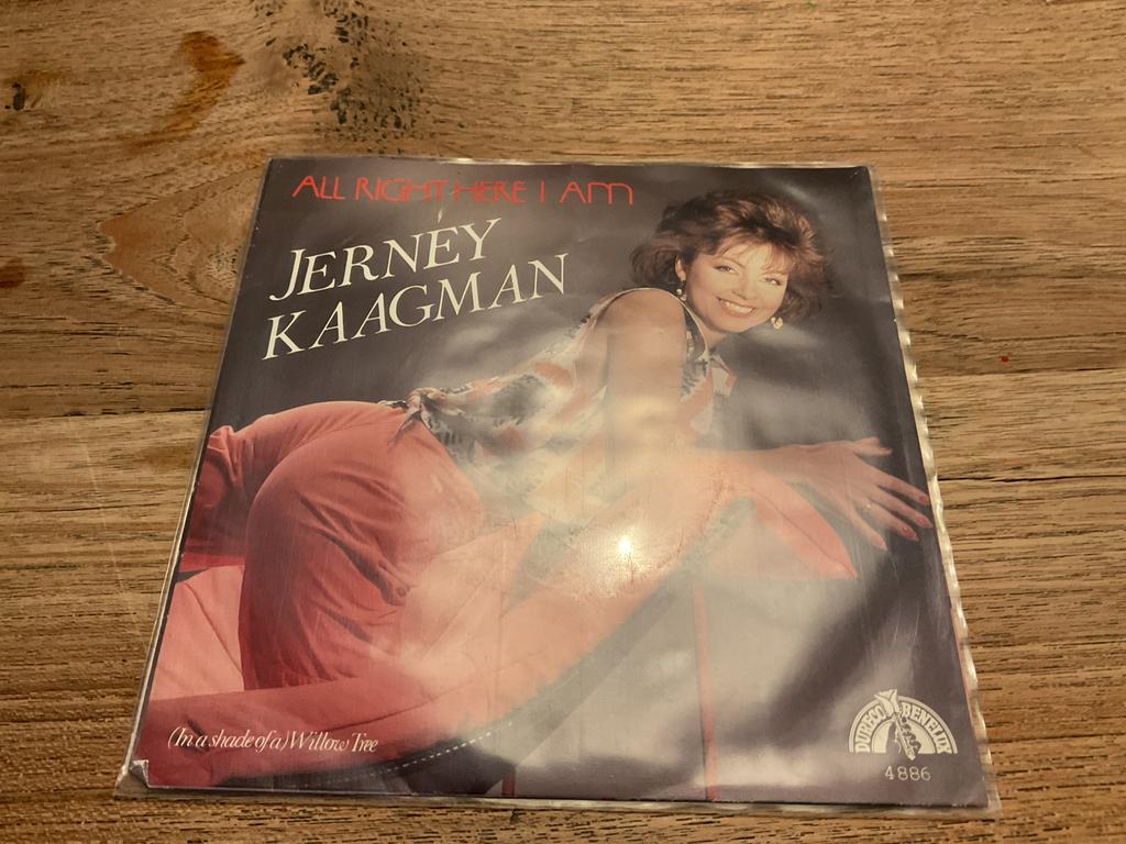 Jerney Kaagman, All right here I am, Cd's en Dvd's, Vinyl Singles, Ophalen of Verzenden, 7 inch, Pop, Single