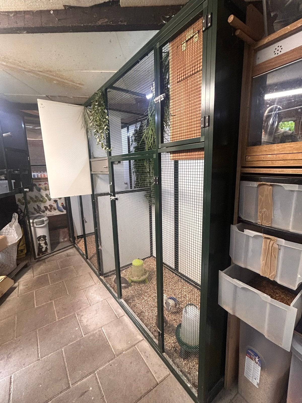 Mooie dubbele binnenkooi, Ophalen, Gebruikt, Aluminium, Broedkooi of Kweekkooi