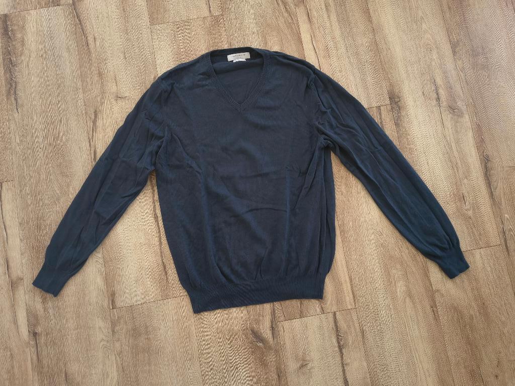 Nieuwe donkerblauwe katoenen heren trui Luca d'Altieri, M., Onb, Nieuw, Ophalen of Verzenden, Onb