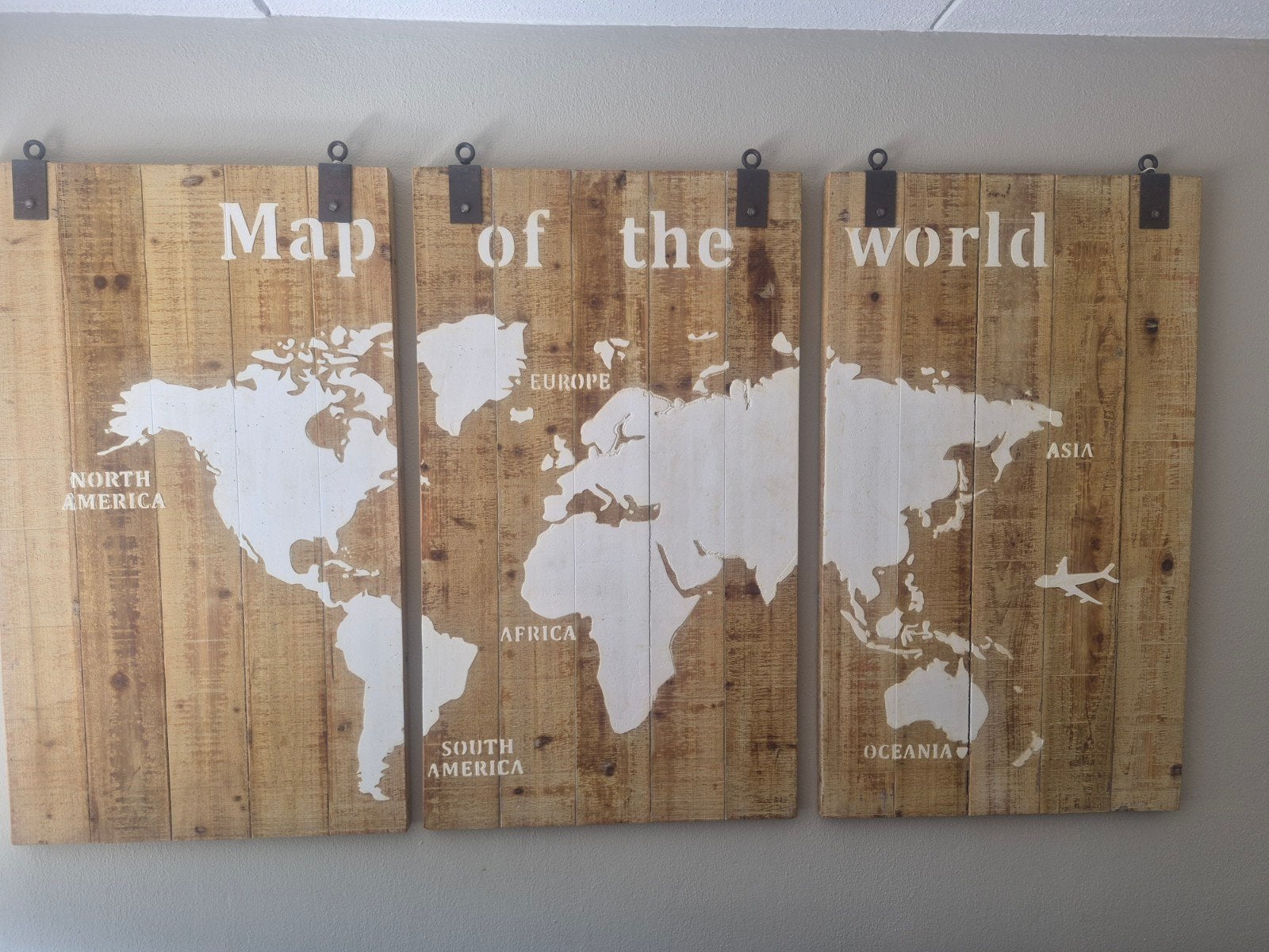 wanddecoratie hout, Beige, 70 cm, 120 cm, Hout
