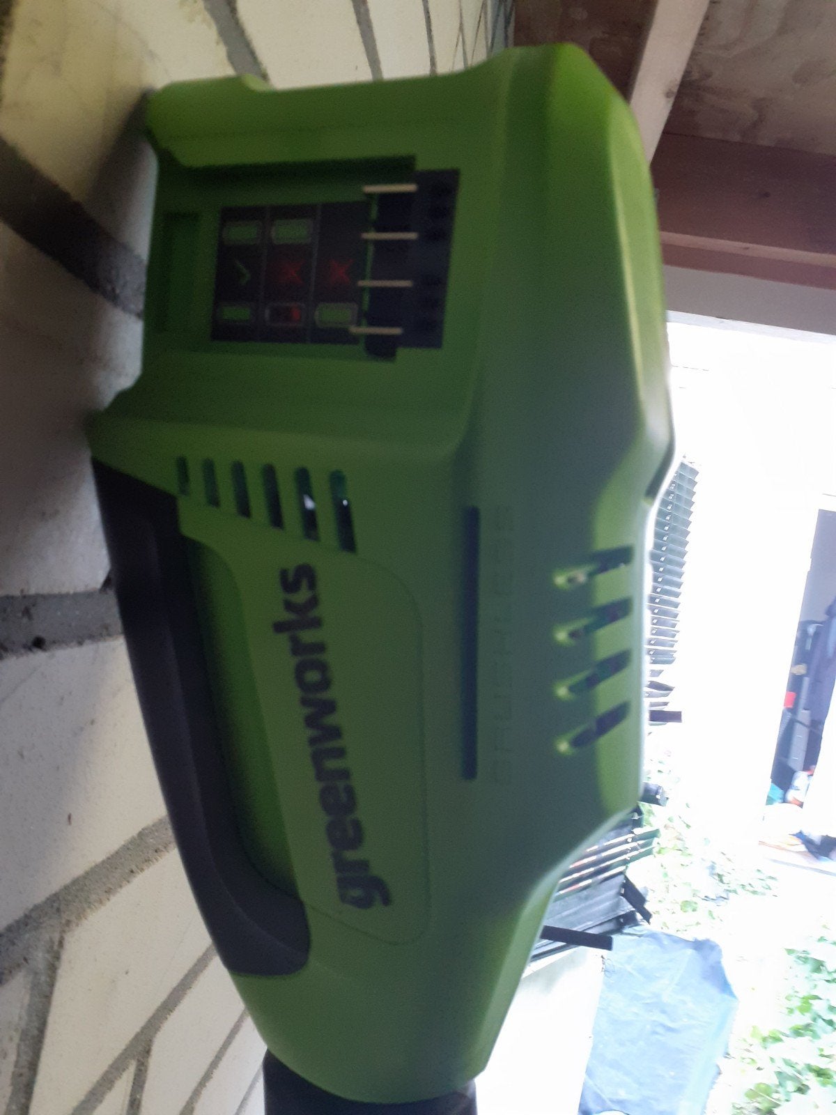 Greenworks 40V Accu Grastrimmer met Accu en Lader, Ophalen of Verzenden, Zo goed als nieuw, Accu, Greenworks