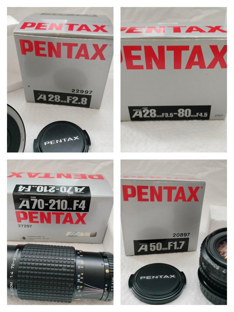 Pentax-A lenzen 28mm 50mm 28-80mm 70-210mm 1.7 2.8  Pentax, Audio, Tv en Foto, Fotografie | Lenzen en Objectieven, Ophalen of Verzenden