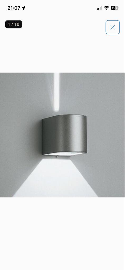 iGuzzini wandlamp buitenlamp (5 stuks), Ophalen of Verzenden, Gebruikt, Metaal