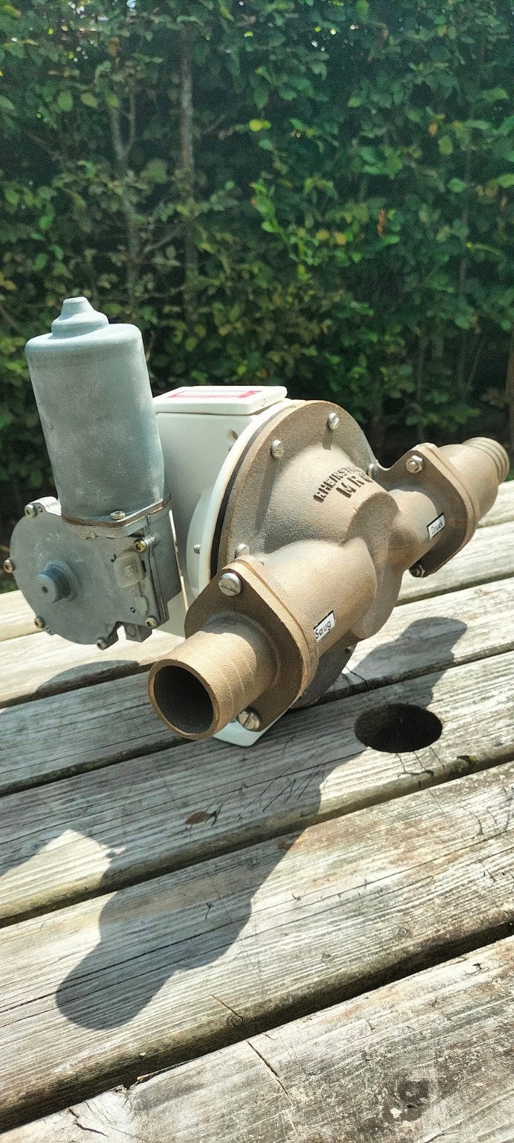 RHEINSTROM TOILET/ VUILWATERPOMP 24V MESSING NIEUW!, Ophalen of Verzenden, Zo goed als nieuw, Kombuis en Sanitair, Zeilboot of Motorboot