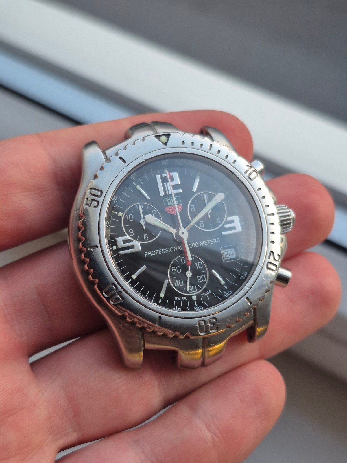 TAG Heuer Link 'Jason Bourne' Ref. CT1111 Chrono - Reparatie, Info@tagheuer.com, TAG Heuer, Gebruikt, TAG Heuer SA, Rue Louis-Joseph Chevrolet 6A, 2300 La Chaux-de-Fonds, Zwitserland