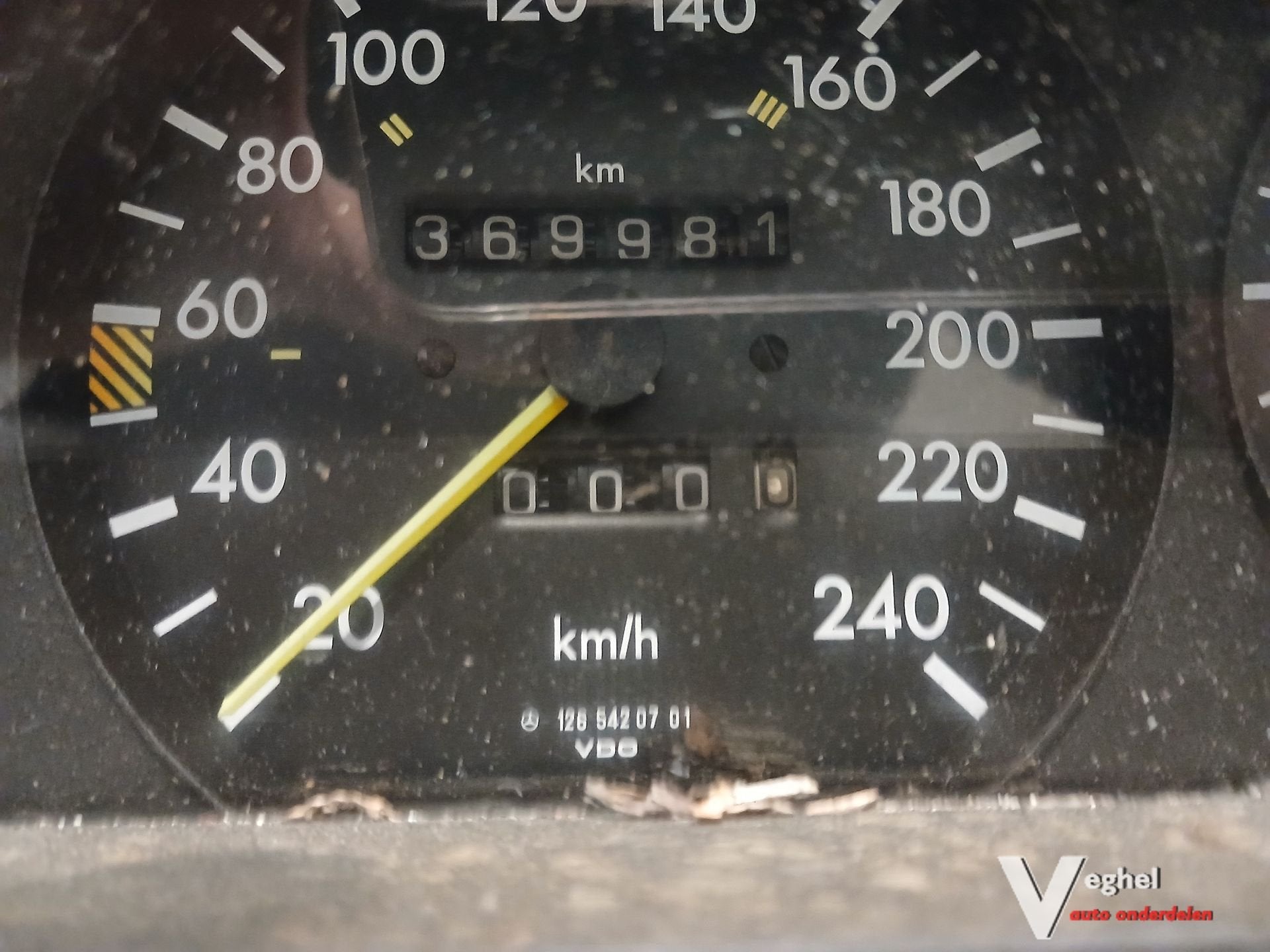 MB W126 sedan 2.8B 25-00235 Km tellerklok '84, Gebruikt, -, -, Ophalen of Verzenden