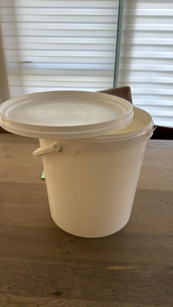 500 emmers van 20 liter met deksel, Ophalen, Nieuw, Kunststof, Met deksel